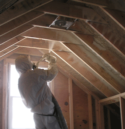  WY attic spray foam insulation